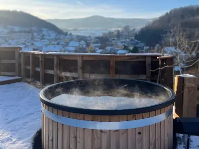 Vue générale sur la montagne ou vue sur la montagne depuis la maison de vacances