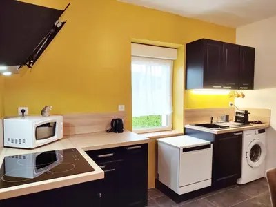 Cuisine ou kitchenette dans l'établissement Le petit Fremis / 5 Kms des pistes / axe Nancy-Thann