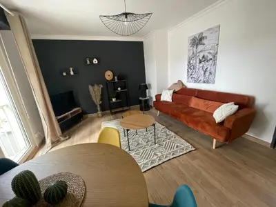 Coin salon dans l'établissement - Le refuge Colmarien - 5 personnes