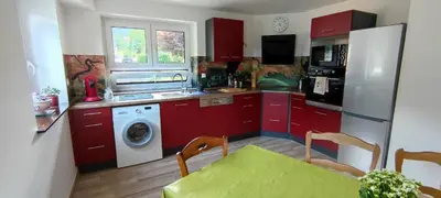 Cuisine ou kitchenette dans l'établissement Le gîte de Philippe, Calme et spacieux