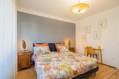 Un ou plusieurs lits dans un hébergement de l'établissement La Maison de Lucie - grande maison idéale en famille ou entre amis - jardin - parking gratuit