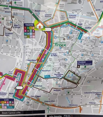 Plan de l'établissement Appartement Colmar Centre Le 4