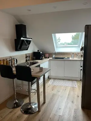 Cuisine ou kitchenette dans l'établissement Loft ravissant avec parking gratuit