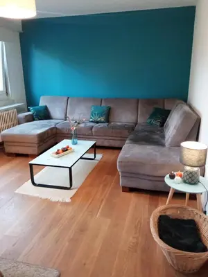 Coin salon dans l'établissement Rare à Colmar - Appartement Champ de Mars vue sur Parc - 70m2 - 2 chambres