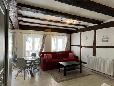 Coin salon dans l'établissement La Mariana - Old Town Cosy Apartments