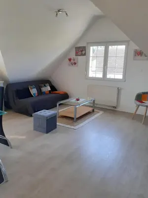 Coin salon dans l'établissement A l'Orée du Bois Les Bouleaux
