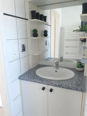 Cuisine ou kitchenette dans l'établissement A l'Orée du Bois Les Bouleaux