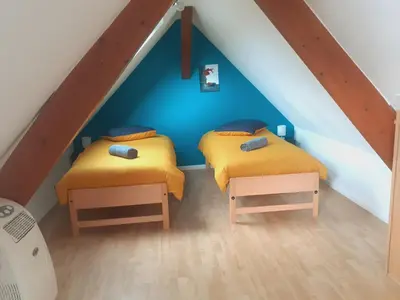 Un ou plusieurs lits dans un hébergement de l'établissement A l'Orée du Bois Les Bouleaux