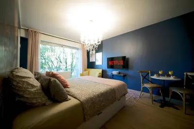 Un ou plusieurs lits dans un hébergement de l'établissement Le Boudoir, Centre ville, Parking couvert inclus
