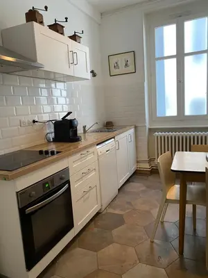 Cuisine ou kitchenette dans l'établissement Hop l’appart