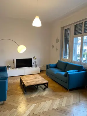 Coin salon dans l'établissement Hop l’appart