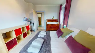 Un ou plusieurs lits dans un hébergement de l'établissement La maison Blanche - Issenheim