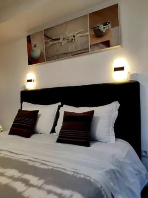 Un ou plusieurs lits dans un hébergement de l'établissement - 1 - Appartement charmant moderne 5 pers T3 73m2