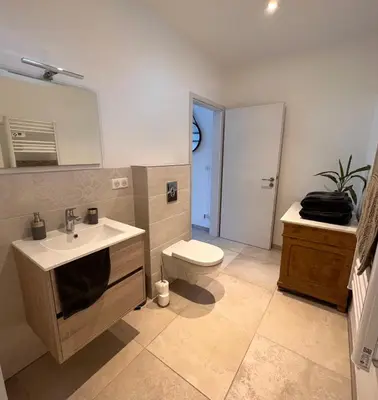 Salle de bains dans l'établissement Appartement plain-pied au coeur de l'Alsace