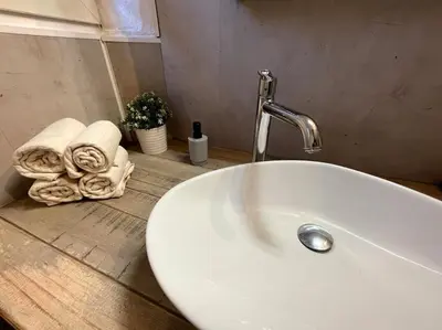 Salle de bains dans l'établissement L'Alsacien - Appartement avec Terrasse - Cuisine équipée - WiFi Gratuit