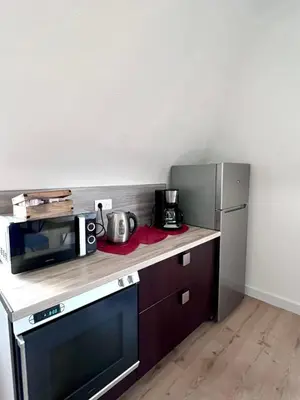 Cuisine ou kitchenette dans l'établissement L'Auberge SYRA - Gites Alsace - Proche EuropaPark