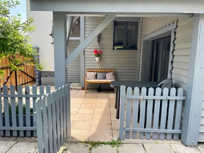 Balcon ou terrasse dans l'établissement Maison chaleureuse - Gérardmer