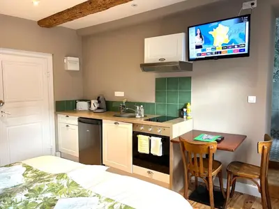 Cuisine ou kitchenette dans l'établissement Hostellerie Alsacienne de Masevaux