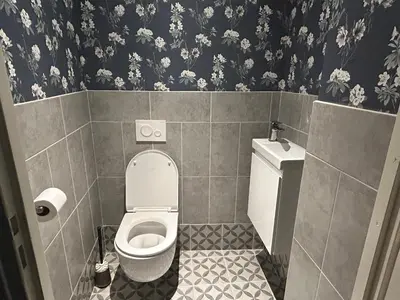 Salle de bains dans l'établissement Hostellerie Alsacienne de Masevaux