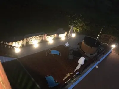 Balcon ou terrasse dans l'établissement Appartement du parc
