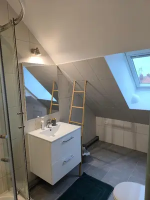 Salle de bains dans l'établissement Duplex moderne à 10 minutes de Colmar