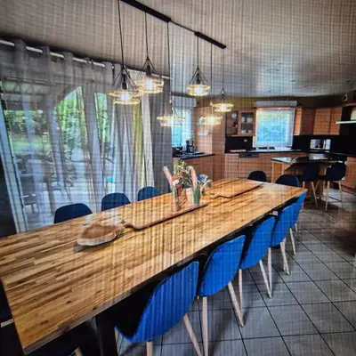 Cuisine ou kitchenette dans l'établissement Le Coeur des Vosges - Jacuzzi disponible toute l'année