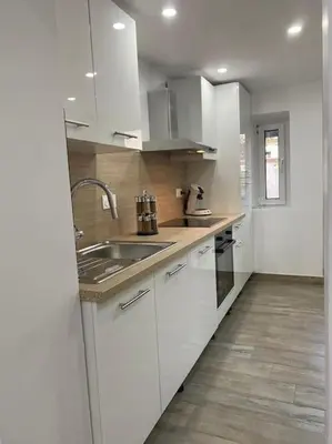 Cuisine ou kitchenette dans l'établissement Colmar,appart chaleureux 2 pas centre avec jardin