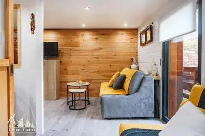 Télévision ou salle de divertissement dans l'établissement Gîte des 3 lutins