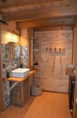 Cuisine ou kitchenette dans l'établissement A la cheneau