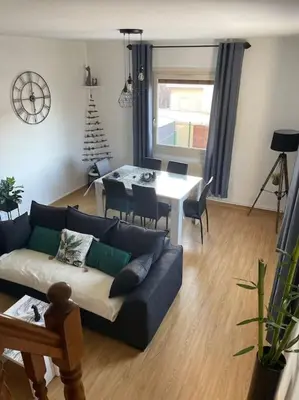 Coin salon dans l'établissement Entre Lac et Montagne 4/6 personnes