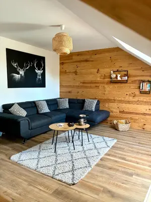 Coin salon dans l'établissement Le grenier d Hermine