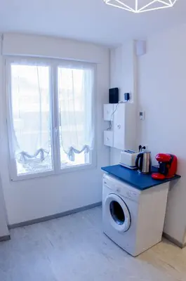 Cuisine ou kitchenette dans l'établissement Cocooning chez Corinne , Gérardmer