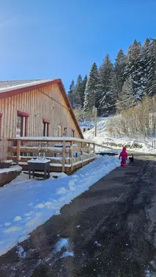 L'établissement La Ferme du Badon en hiver