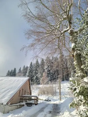 L'établissement La Ferme du Badon en hiver