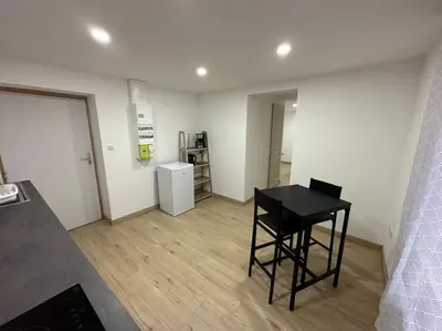 Cuisine ou kitchenette dans l'établissement Le luron