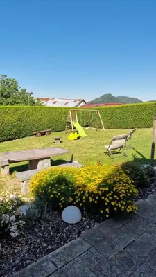 Jardin de l'établissement Le Chalet de la Répandise