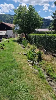 Paysage naturel près de le chalet