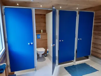 Salle de bains dans l'établissement Gîte de Montagne 