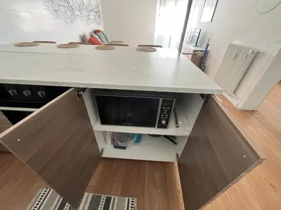 Cuisine ou kitchenette dans l'établissement En plein Centre de Colmar avec Parking