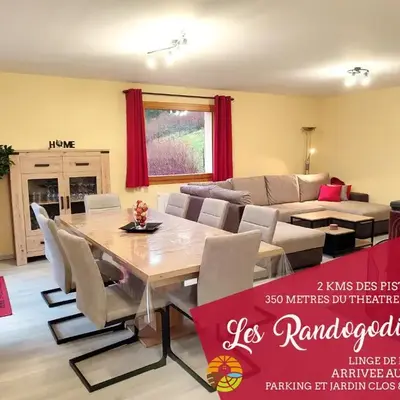 Les Randogodilleurs avec Jacuzzi à 2kms des pistes et 350m du Théatre du Peuple !