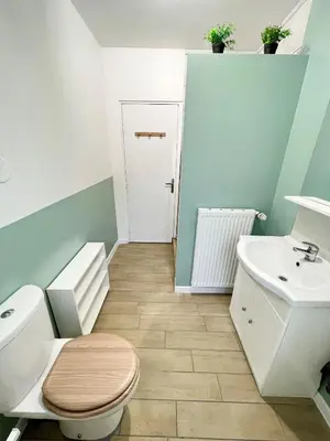 Salle de bains dans l'établissement Cosy 0 , Mulhouse centre