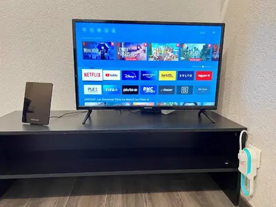 Télévision ou salle de divertissement dans l'établissement Cosy 0 , Mulhouse centre