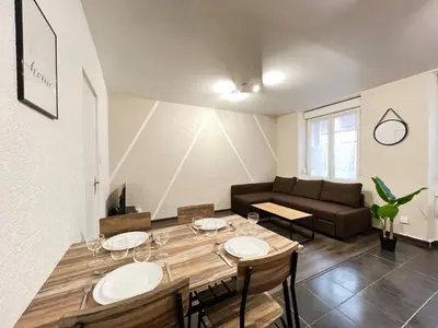 Coin salon dans l'établissement Cosy 0 , Mulhouse centre