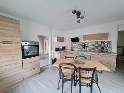 Cuisine ou kitchenette dans l'établissement Gîte au Giessen - 1er étage