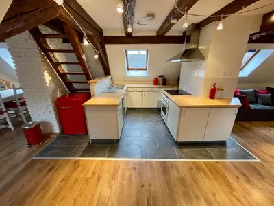 Cuisine ou kitchenette dans l'établissement Le Petit Linck - Typique au coeur de Colmar