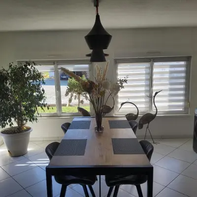 Plan de l'établissement Gîte des hirondelles - Appartement de 75 m2