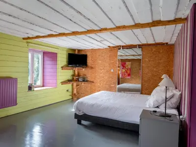Un ou plusieurs lits dans un hébergement de l'établissement La Maison de Max - avec terrasse