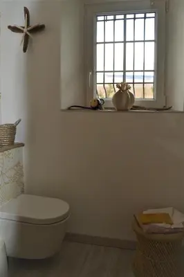 Salle de bains dans l'établissement Au temps suspendu