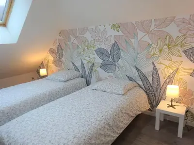 Un ou plusieurs lits dans un hébergement de l'établissement Appartement Panoramique