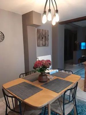 Coin salon dans l'établissement Gîte Le Dandelion - Confort & Charme au coeur de Bergheim